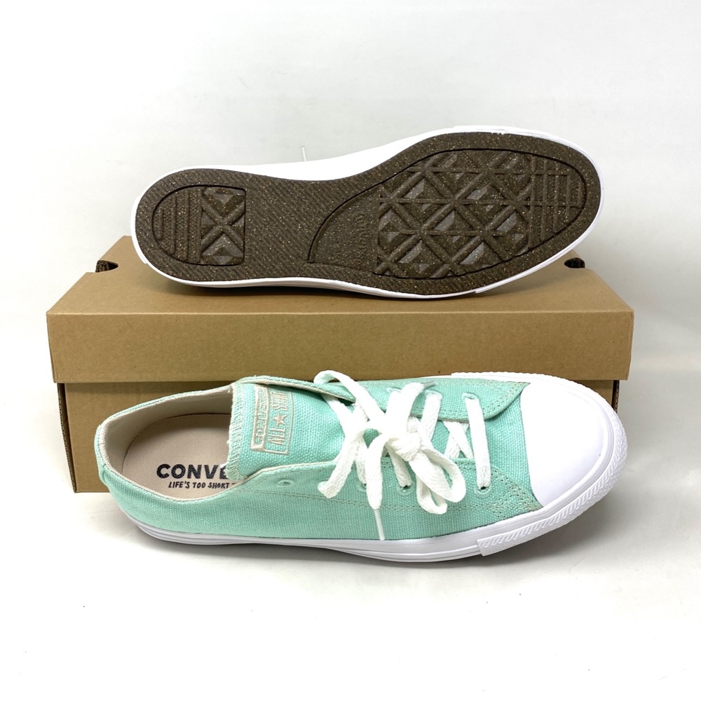 Converse Chuck Taylor All Star Low Top Mint Women's Canvas Size Sneakers 166745C - Picture 5 of 11